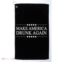Make America Drunk Again Funny Alcoholic Gift Gift Golf Towel thumb 0