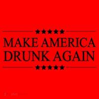 Make America Drunk Again Funny Alcoholic Gift Gift Santa Hat thumb 1