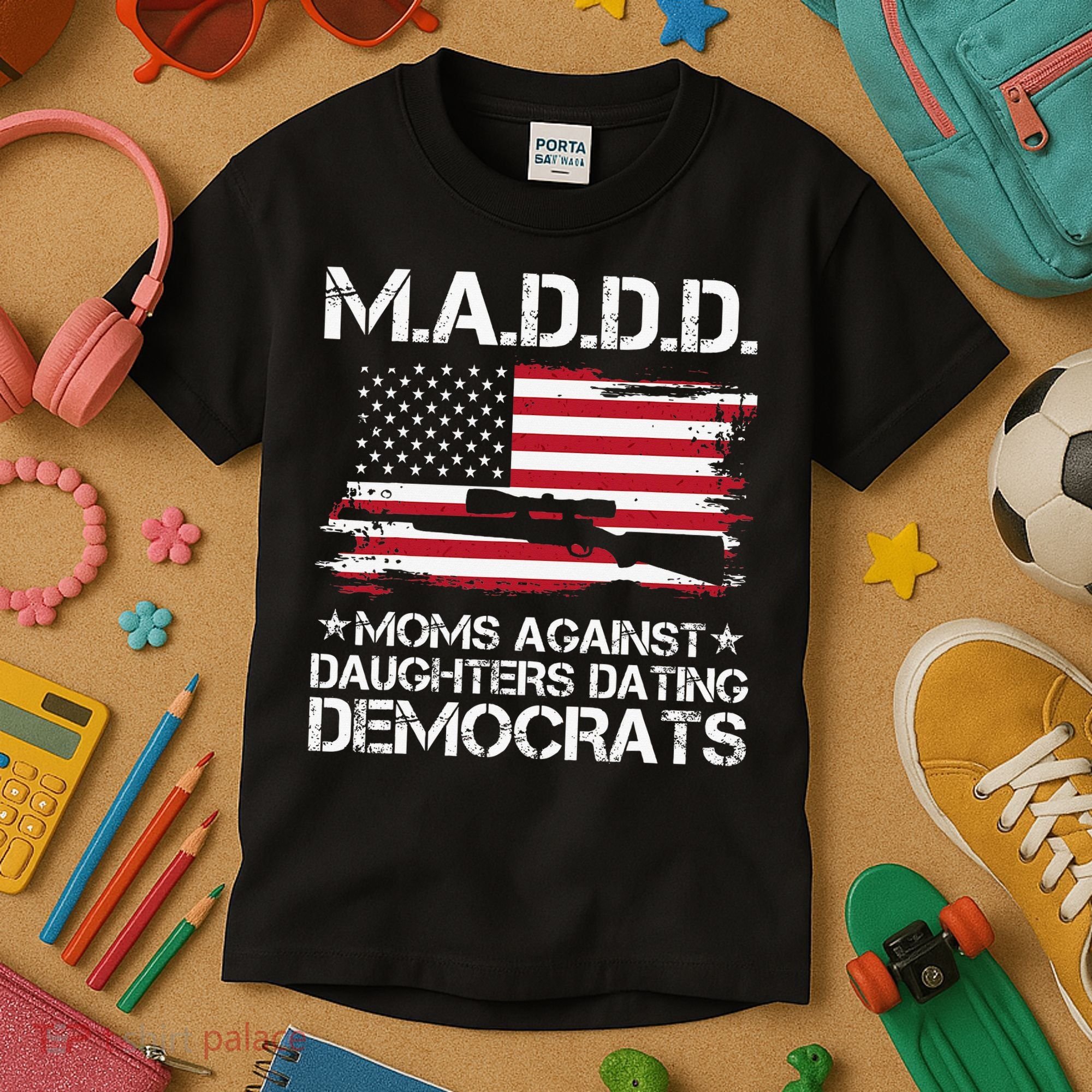 Moms Against Daughters Dating Democrats Mother Day Kids T-Shirt