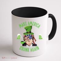 Make America Drunk Again Funny Trump St Patricks Paddys Day Gift Coffee Mug thumb 1