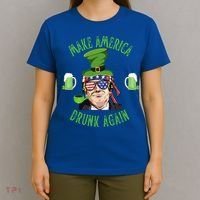 Make America Drunk Again Funny Trump St Patricks Paddys Day Gift T-Shirt thumb 4