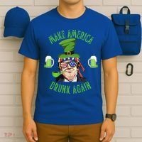 Make America Drunk Again Funny Trump St Patricks Paddys Day Gift T-Shirt thumb 6