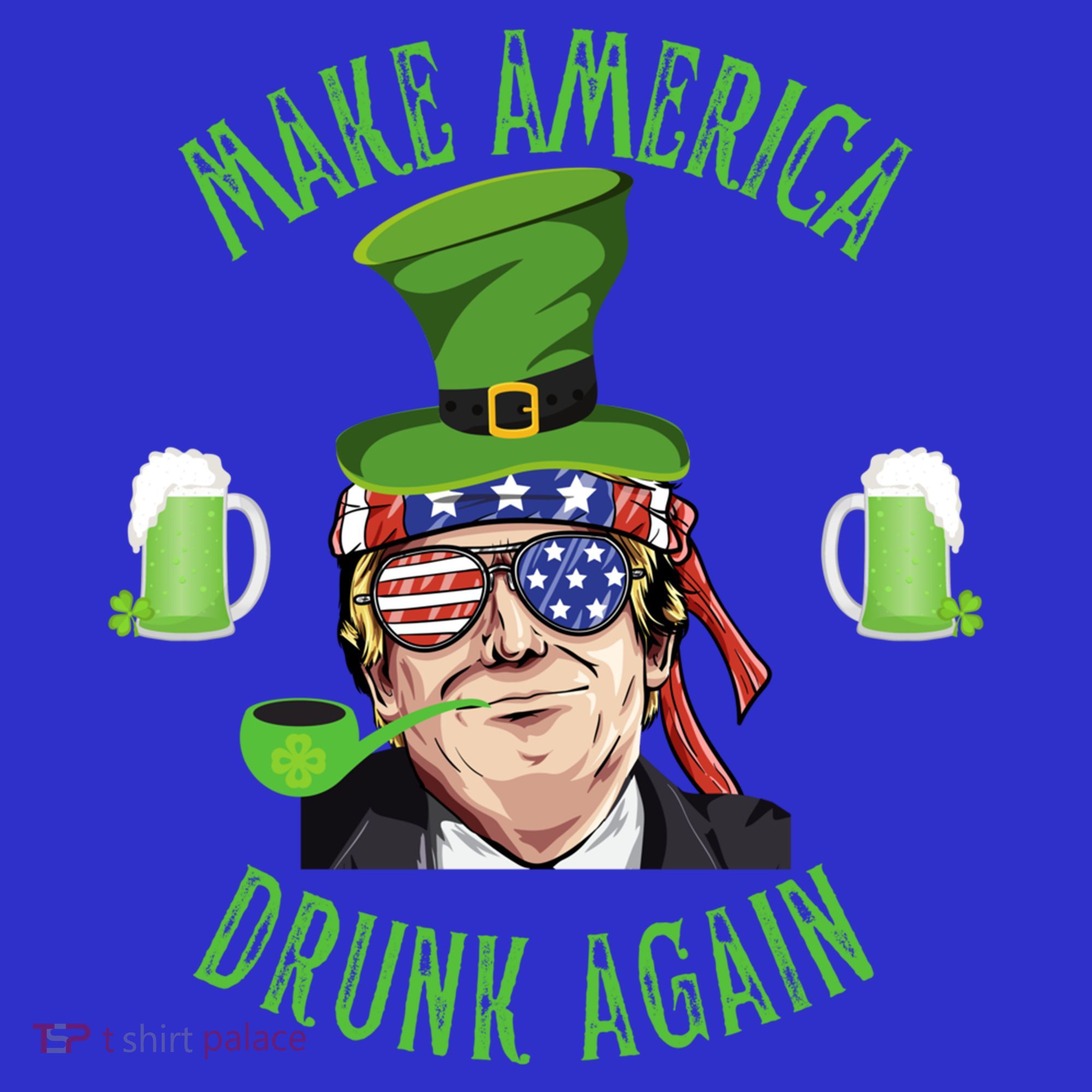 Make America Drunk Again Funny Trump St Patricks Paddys Day Gift Women's Tank Top