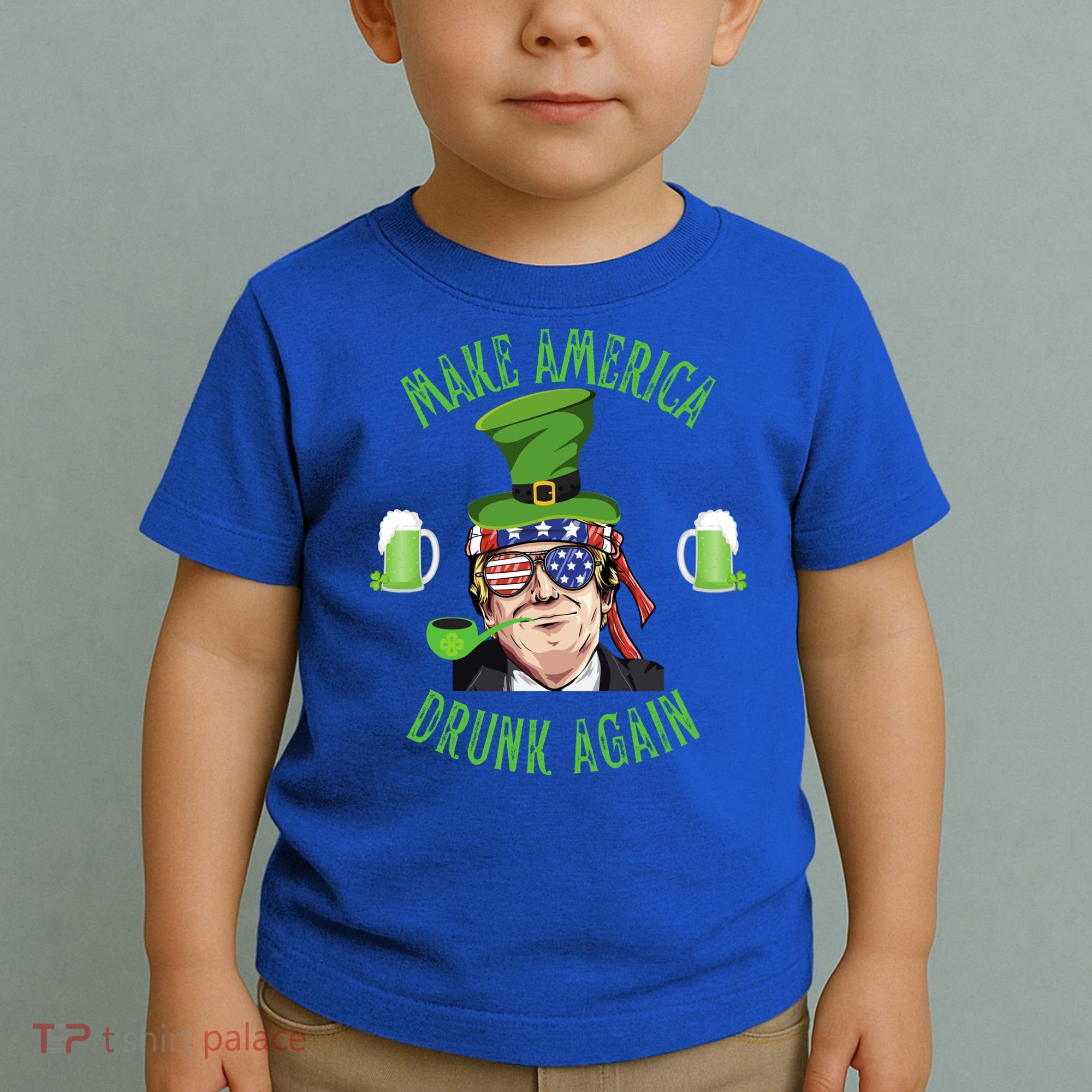 Make America Drunk Again Funny Trump St Patricks Paddys Day Gift Toddler T-Shirt