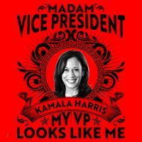 Madam Vice President Kamala Harris My VP Looks Like Me Santa Hat thumb 1