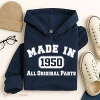 Made In 1950 All Original Parts Hoodie thumb 4