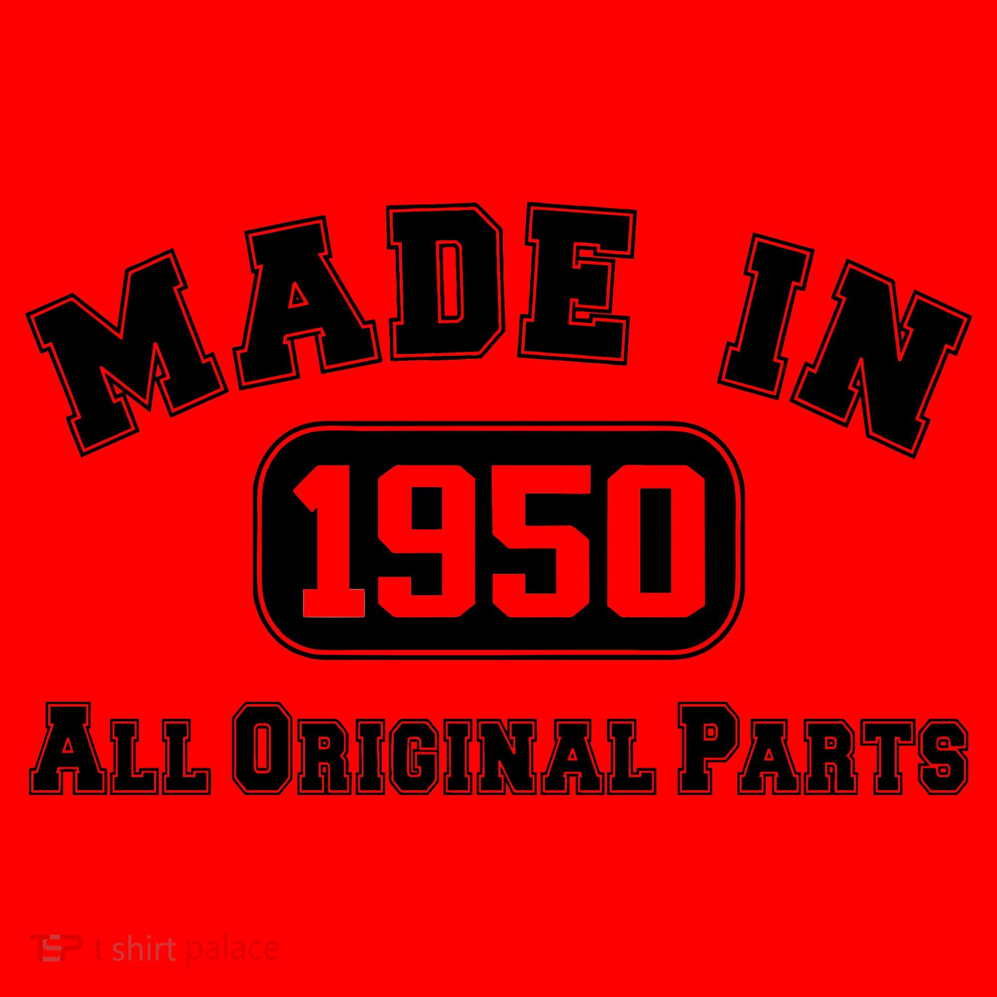 Made In 1950 All Original Parts Santa Hat