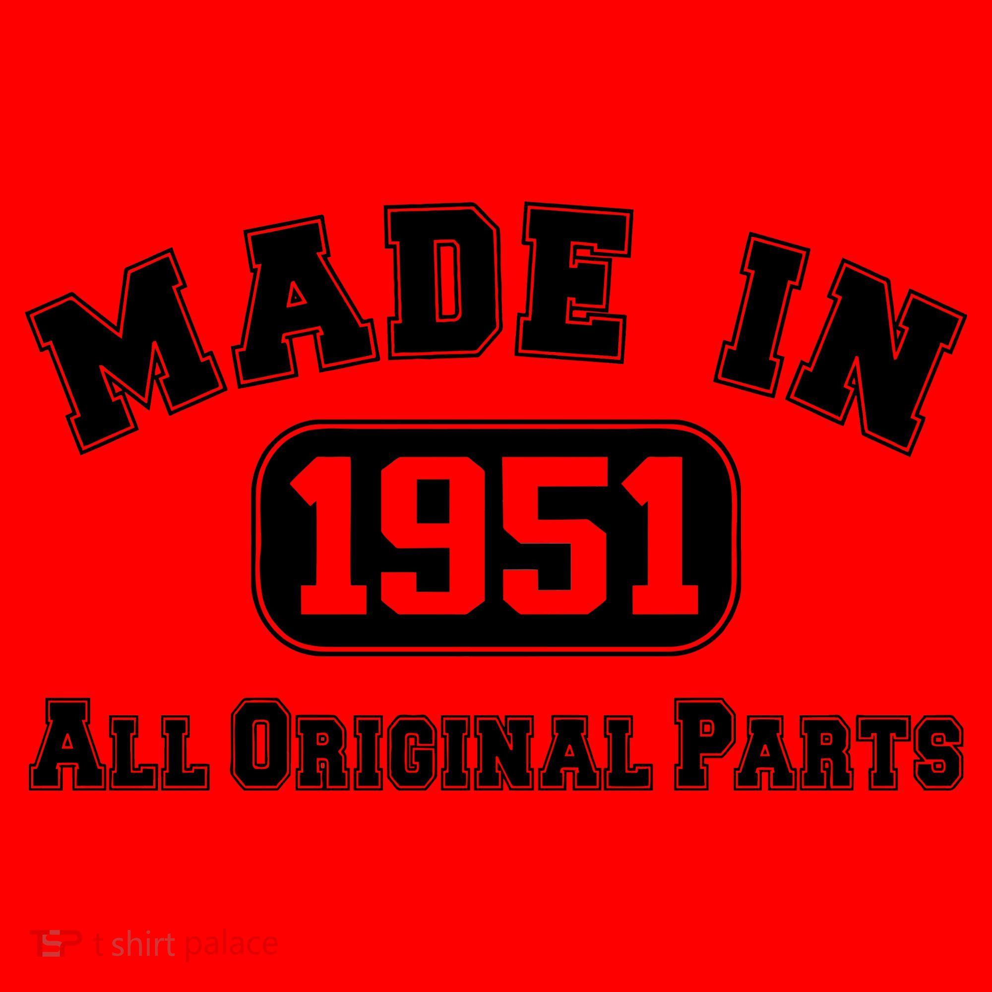 Made In 1951 All Original Parts Santa Hat