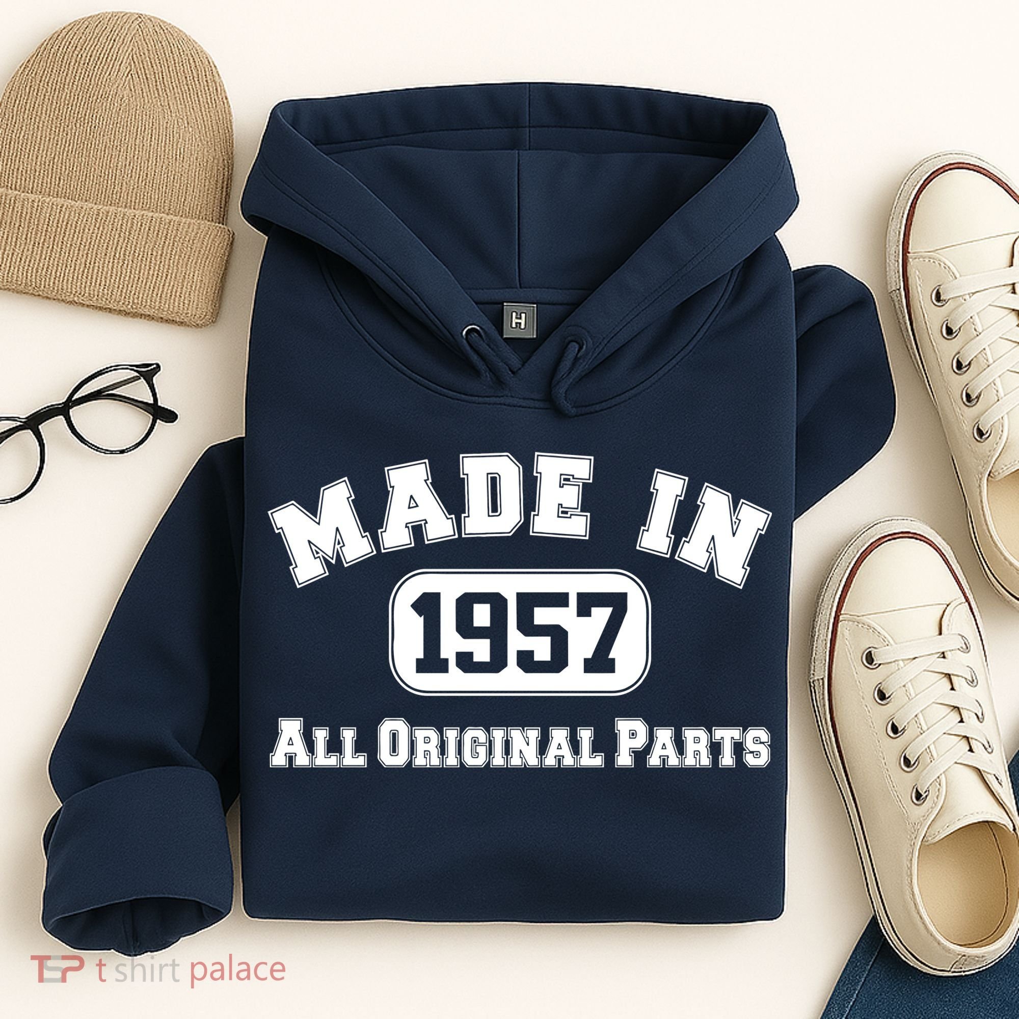 Made In 1957 All Original Parts Hoodie