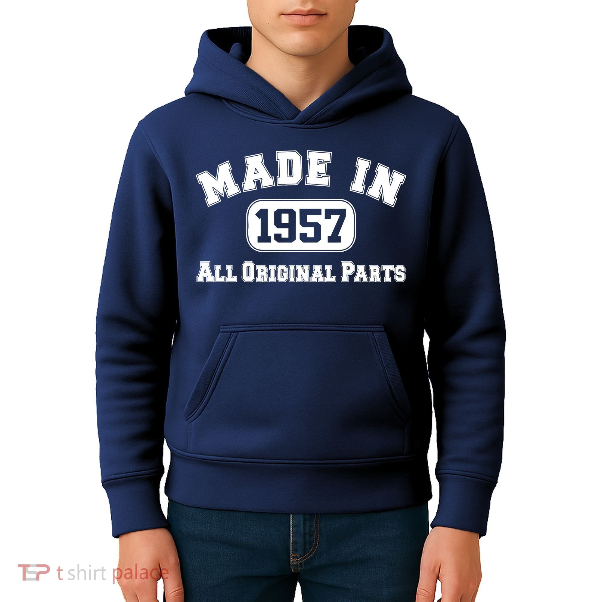Made In 1957 All Original Parts Kids Hoodie