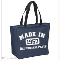 Made In 1957 All Original Parts Tote Bag thumb 2