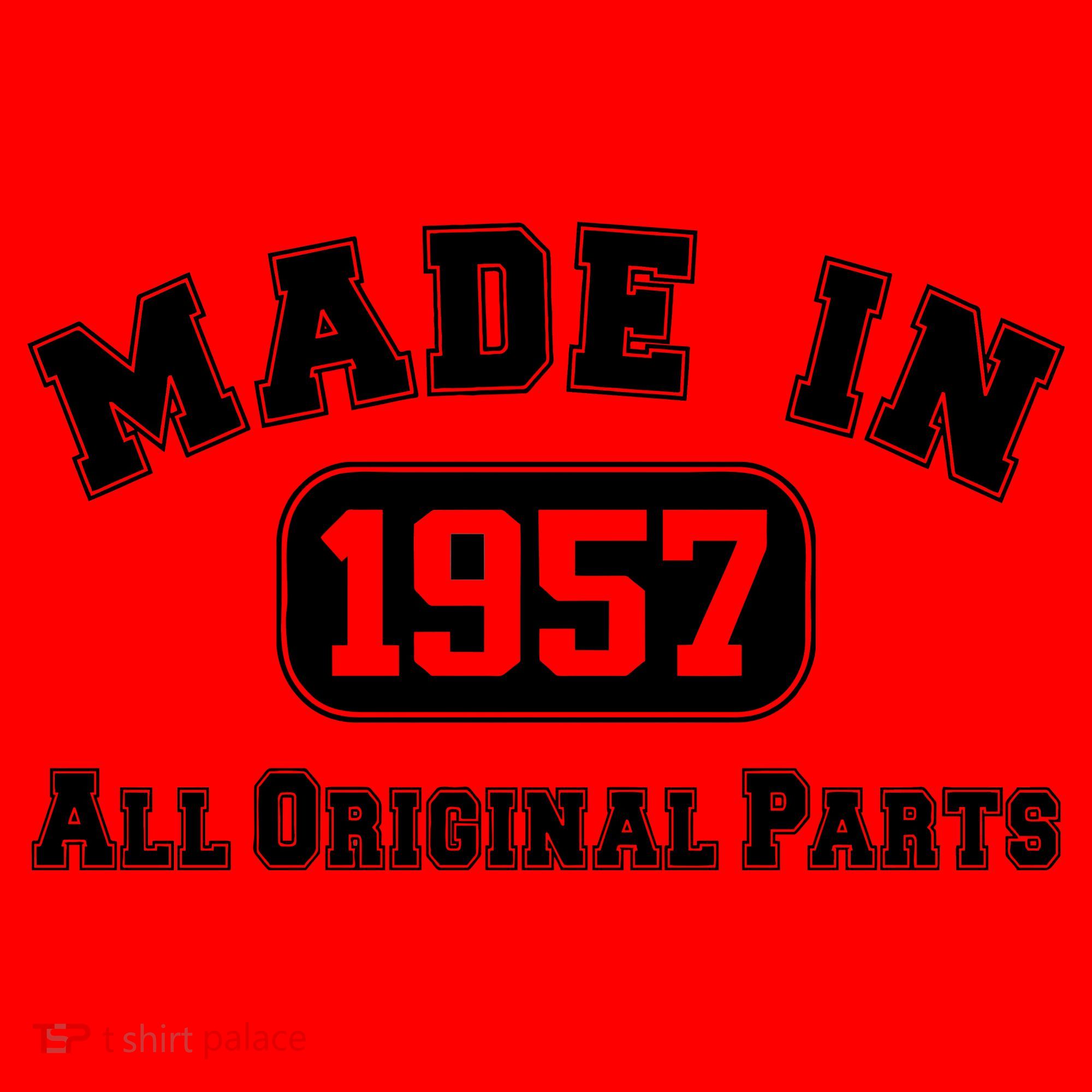 Made In 1957 All Original Parts Santa Hat