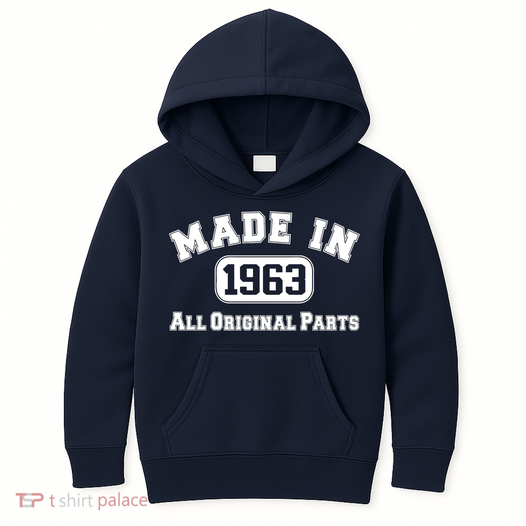 Made In 1963 All Original Parts Kids Hoodie