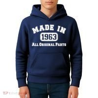 Made In 1963 All Original Parts Kids Hoodie thumb 4