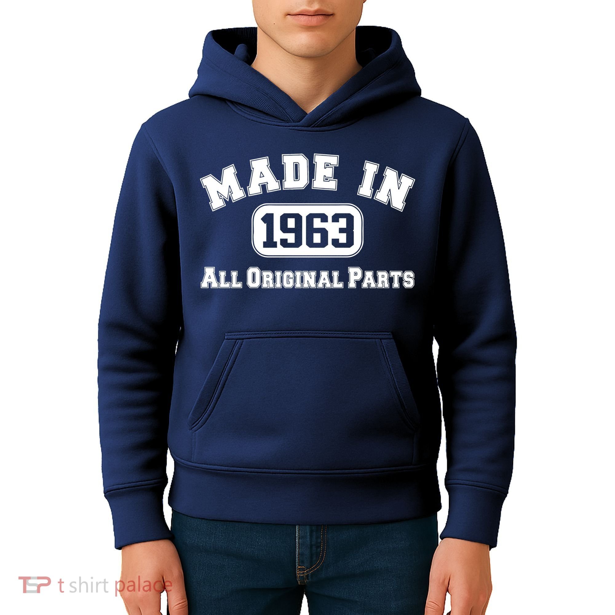 Made In 1963 All Original Parts Kids Hoodie