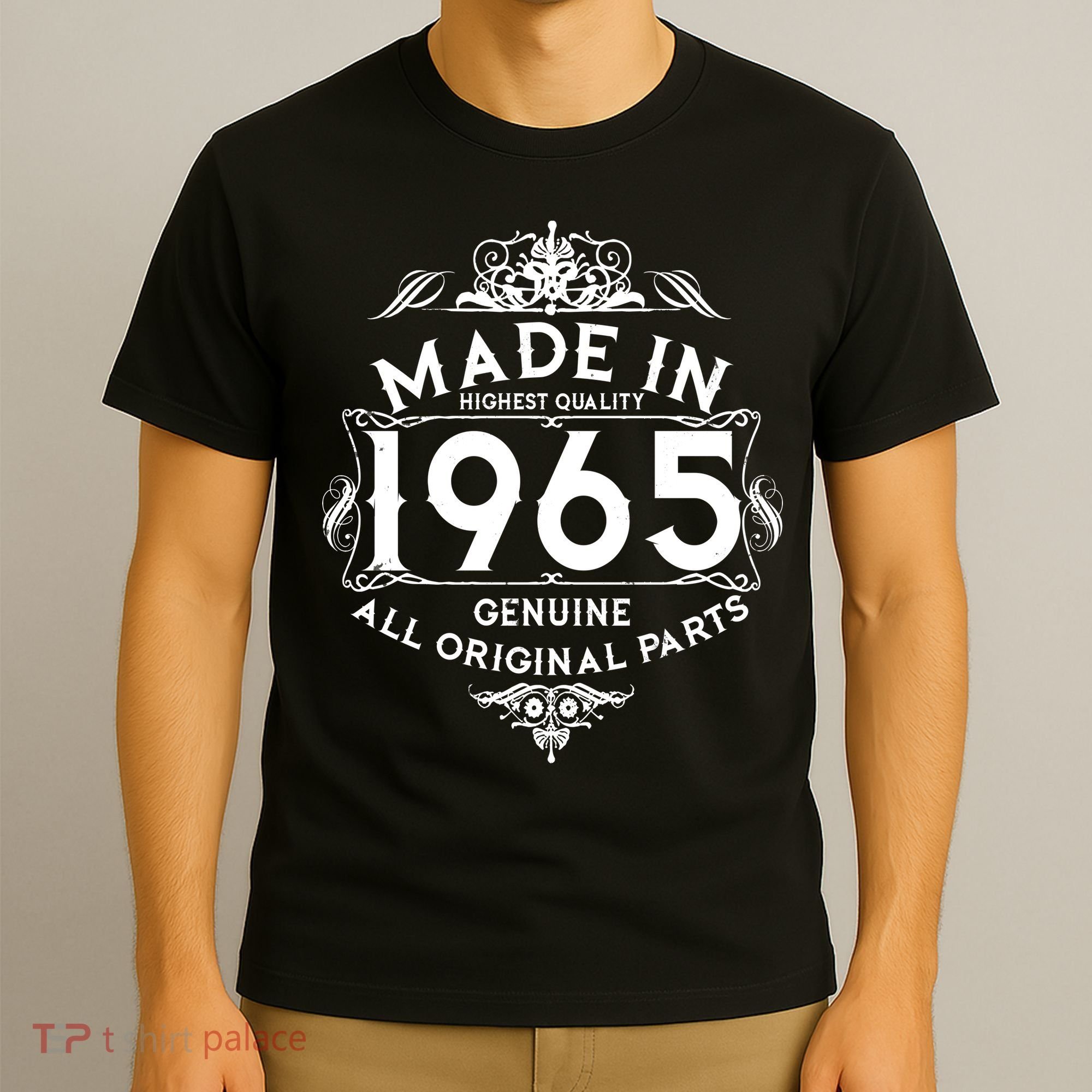Made In 1965 Aged To Perfection Vintage Bithday T-Shirt
