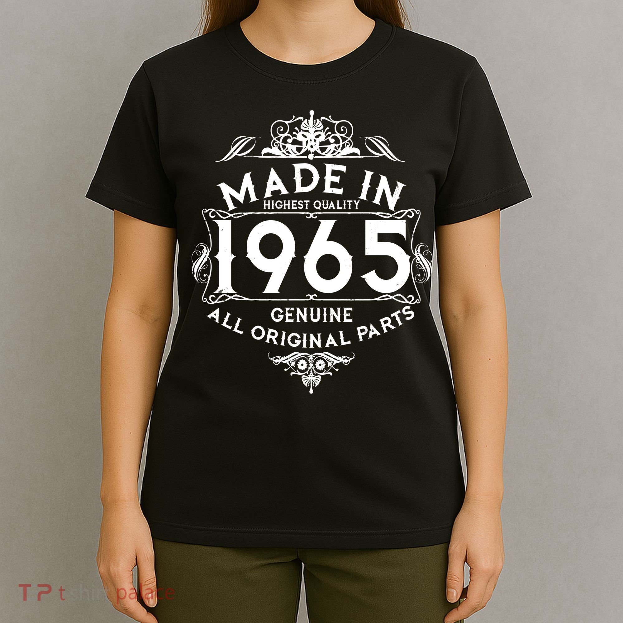 Made In 1965 Aged To Perfection Vintage Bithday T-Shirt