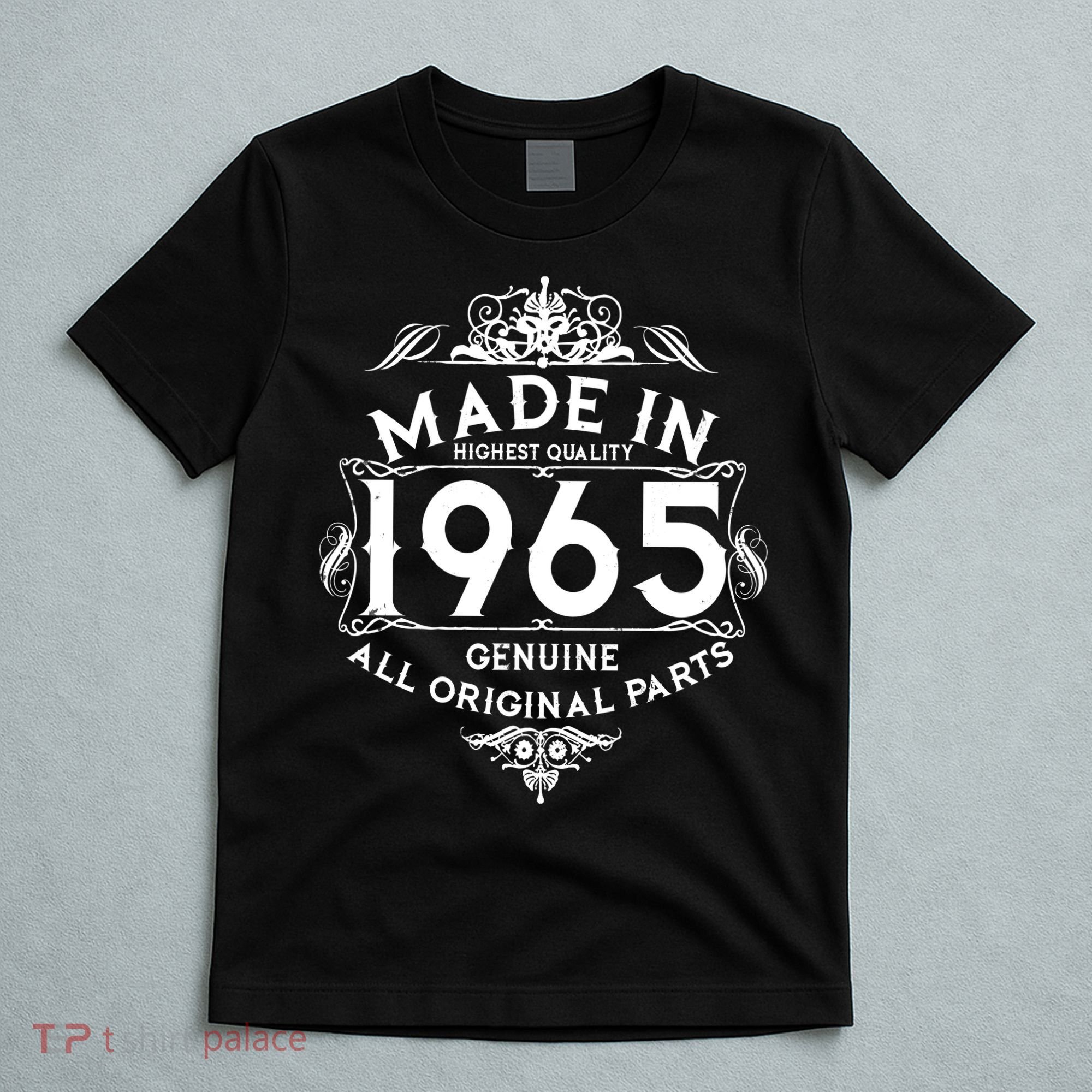 Made In 1965 Aged To Perfection Vintage Bithday T-Shirt
