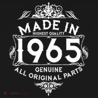 Made In 1965 Aged To Perfection Vintage Bithday T-Shirt thumb 7