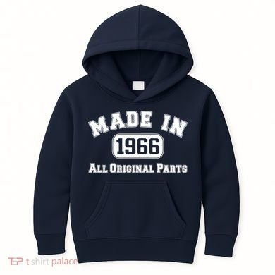 Made In 1966 All Original Parts Kids Hoodie