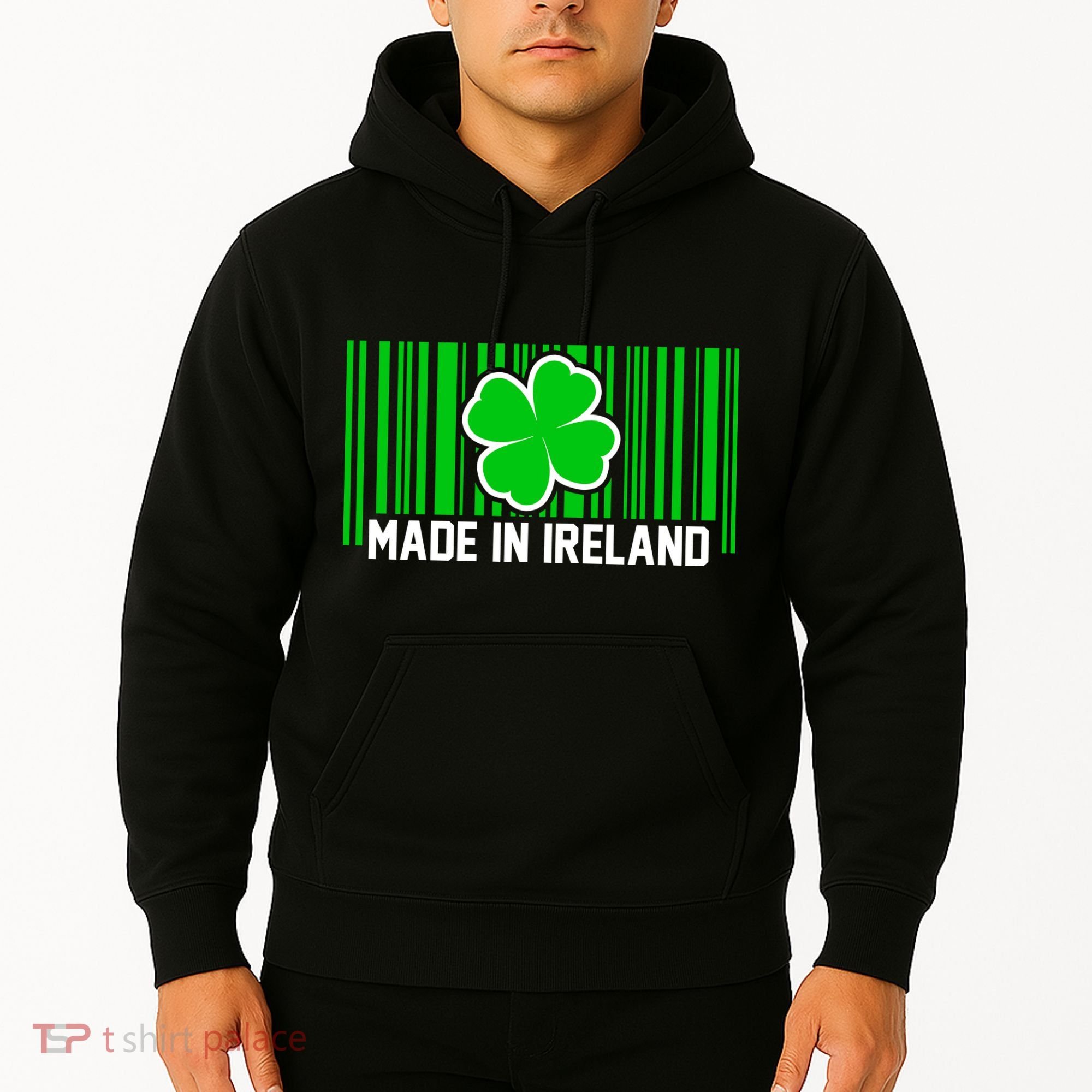 Made In Ireland -Irish Distressed Logo Hoodie