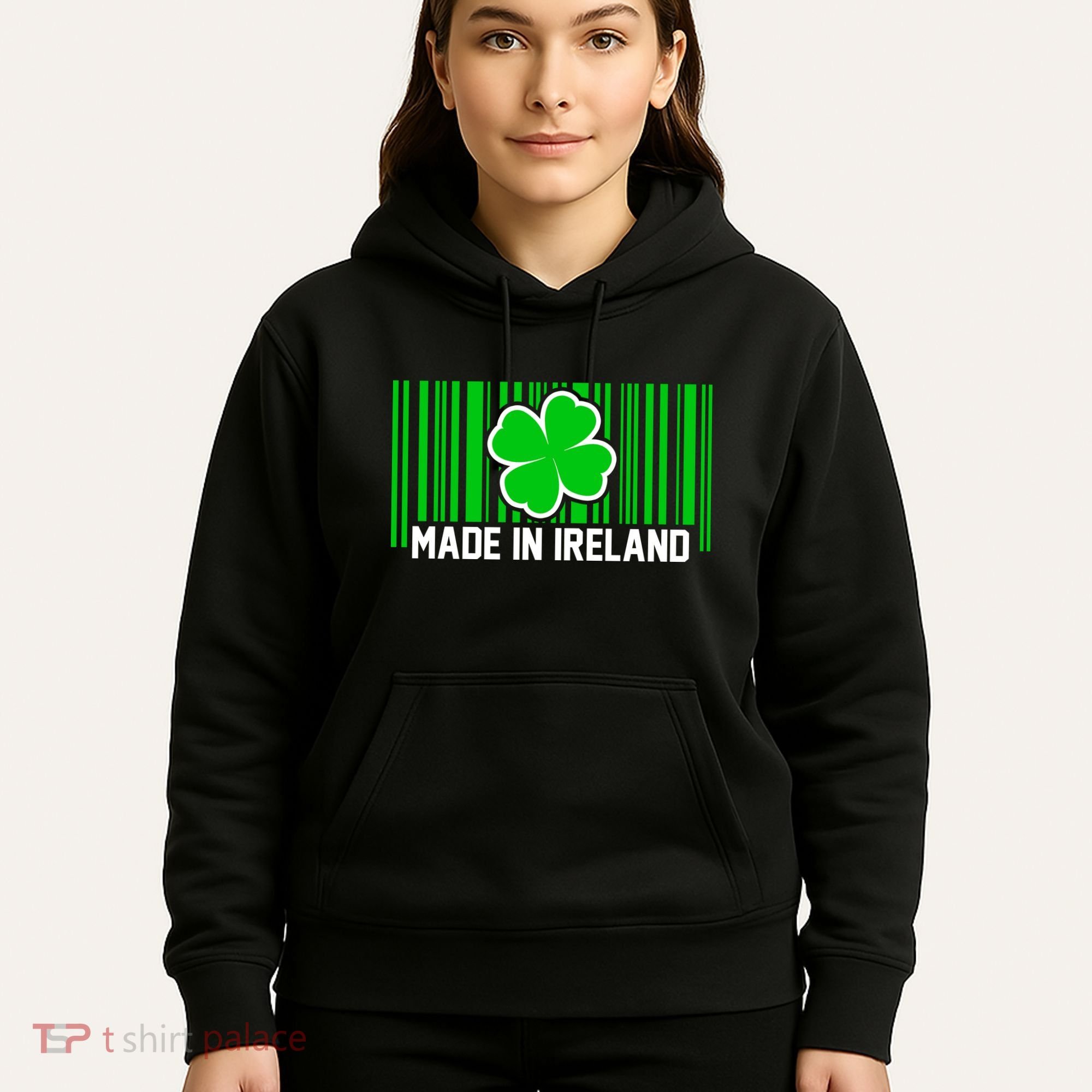 Made In Ireland -Irish Distressed Logo Hoodie
