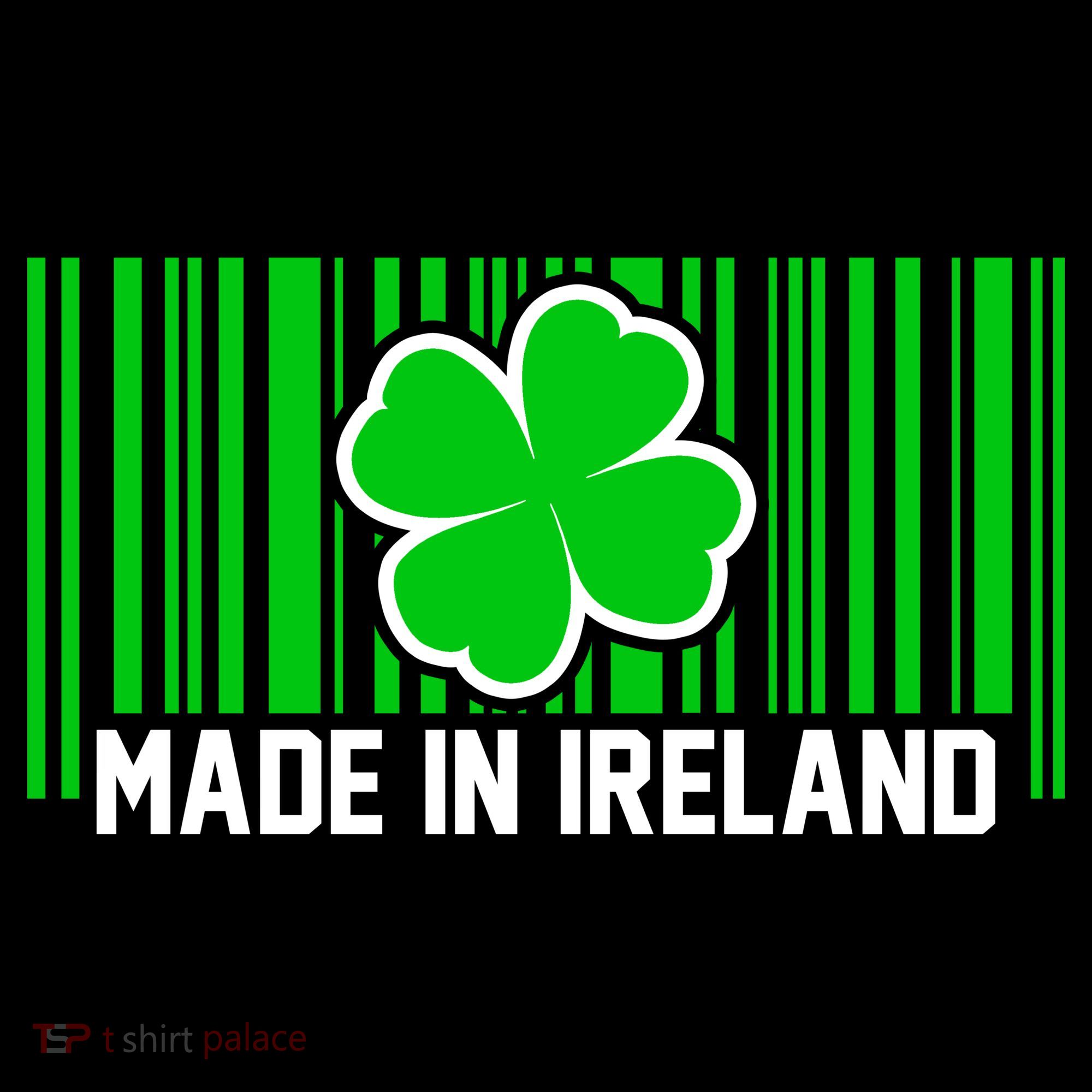 Made In Ireland -Irish Distressed Logo Long Sleeve Shirt