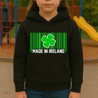Made In Ireland -Irish Distressed Logo Kids Hoodie thumb 3