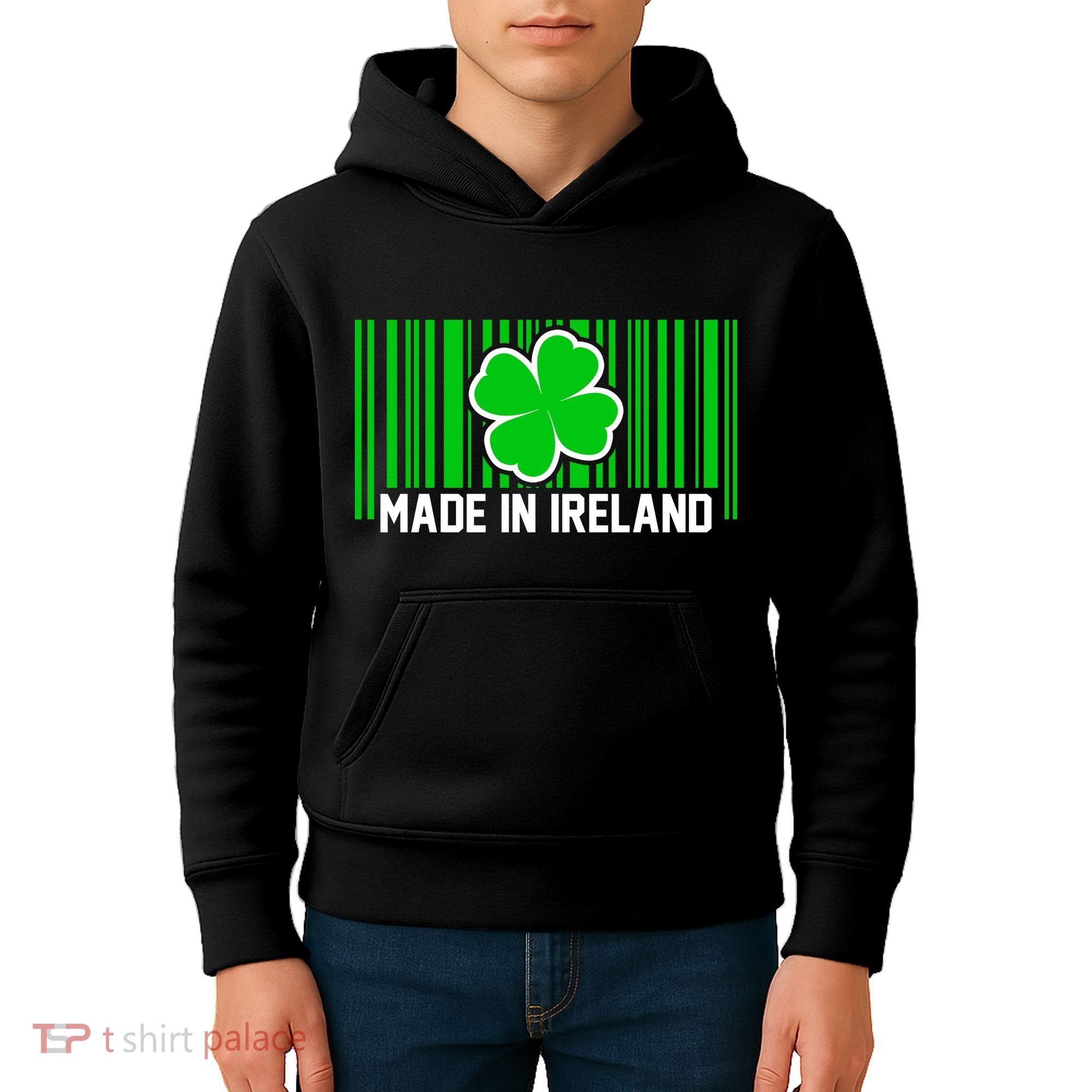 Made In Ireland -Irish Distressed Logo Kids Hoodie