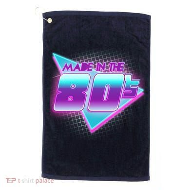 Made In The 80's Cool Retro 1980s Golf Towel