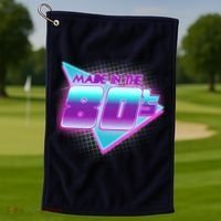 Made In The 80's Cool Retro 1980s Golf Towel thumb 1