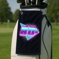 Made In The 80's Cool Retro 1980s Golf Towel thumb 2