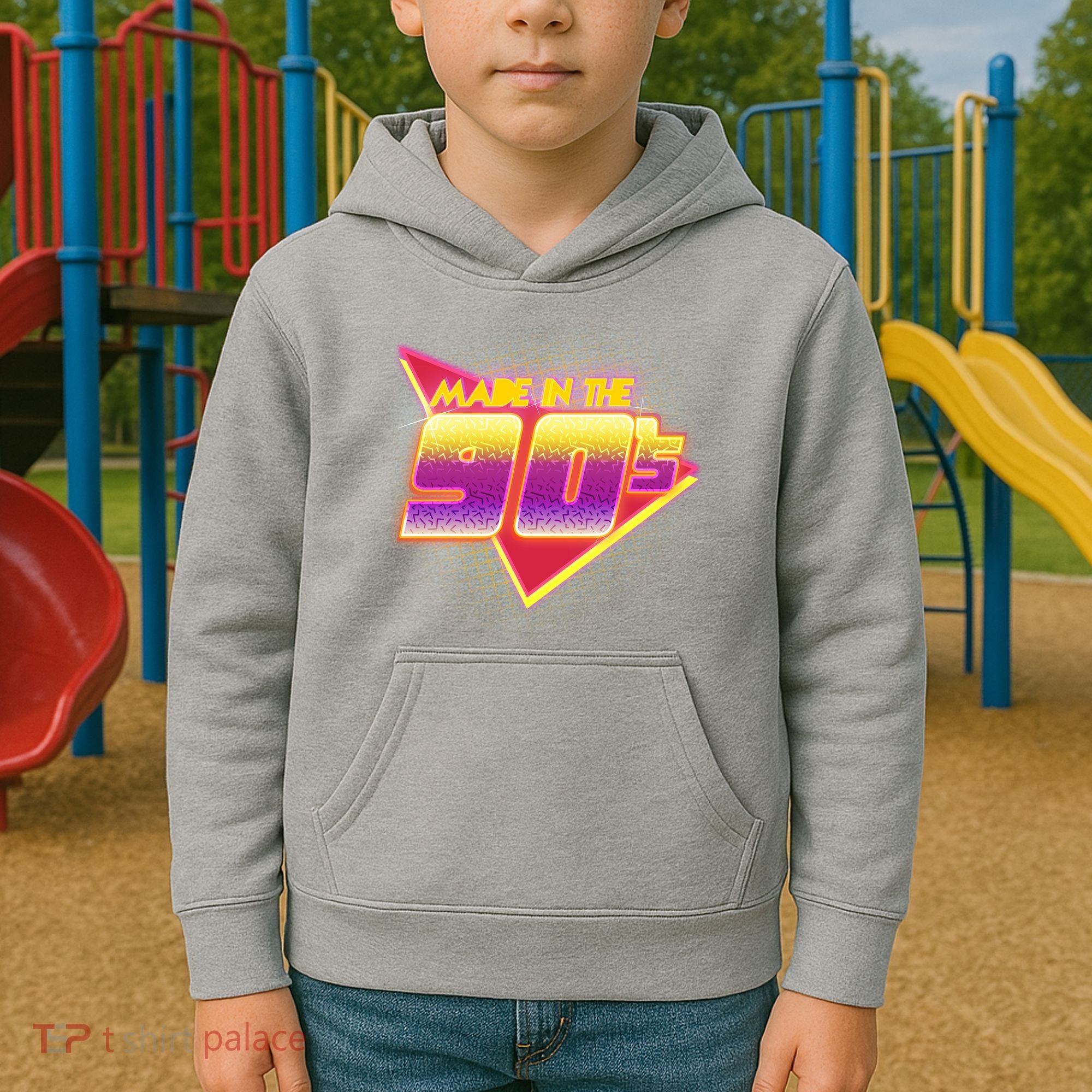 Made In The 90s Retro Kids Hoodie