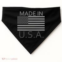 Made In USA Gray Style USA-Made Doggie Bandana thumb 0