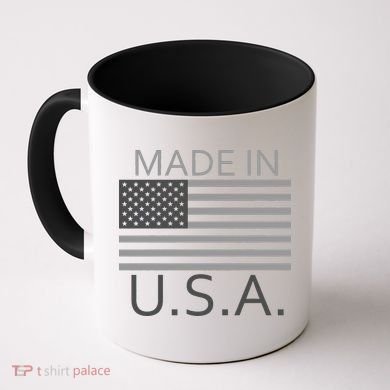 Made In USA Gray Style Coffee Mug