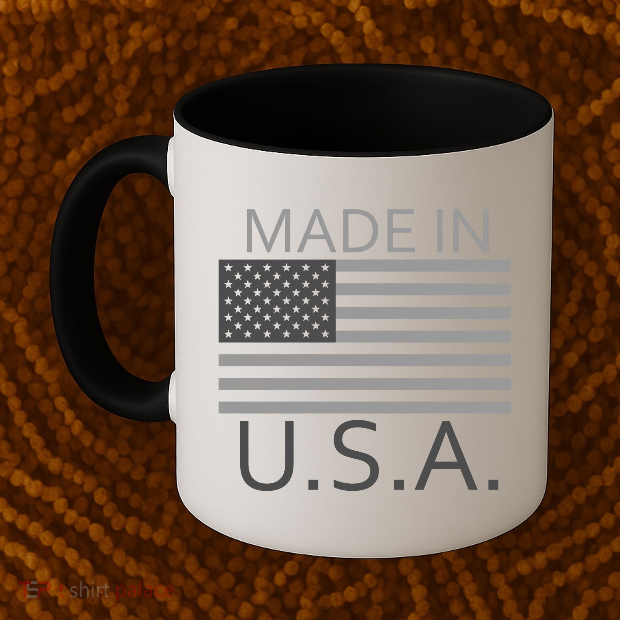 Made In USA Gray Style Coffee Mug