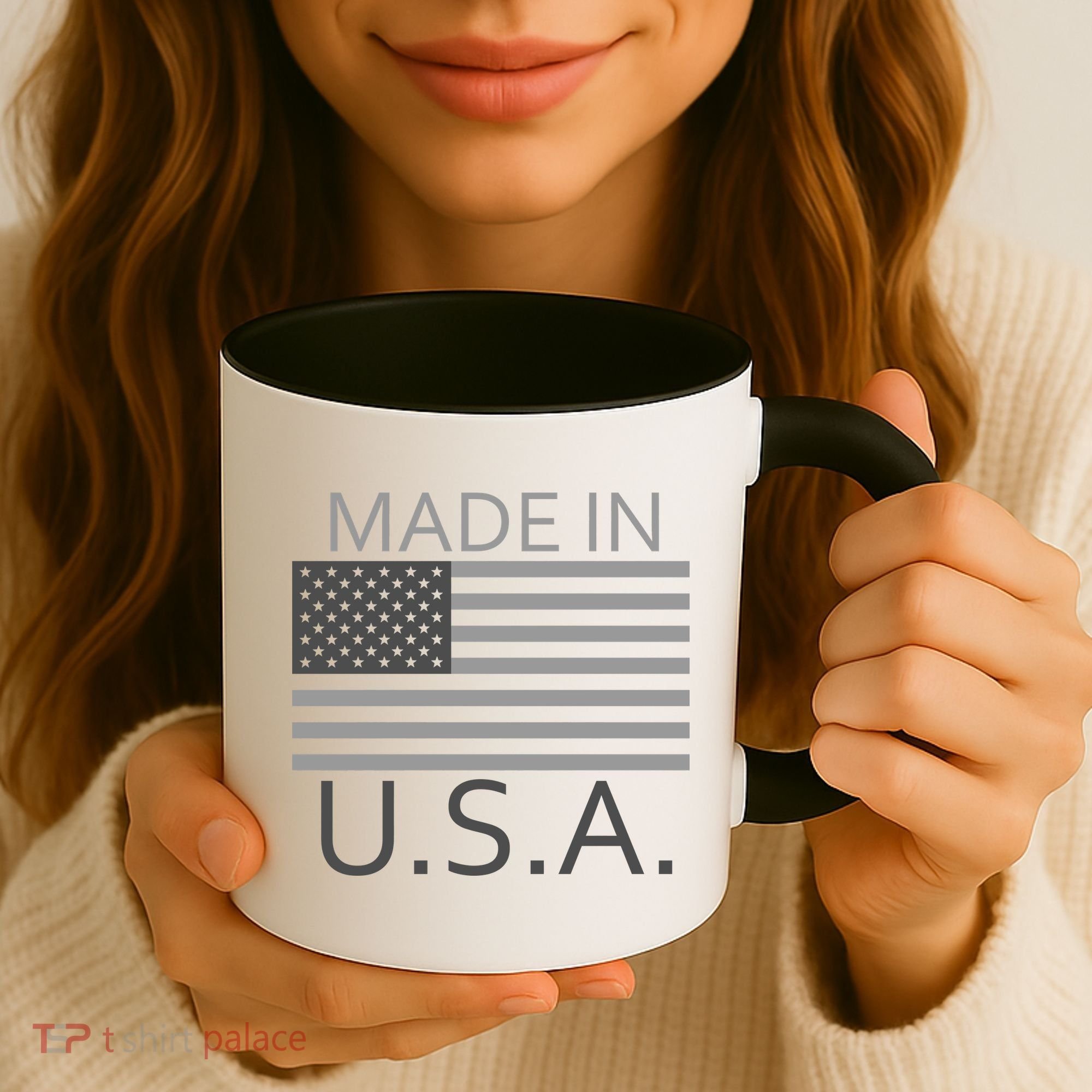 Made In USA Gray Style Coffee Mug