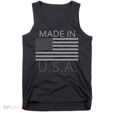 Made In USA Gray Style Tank Top