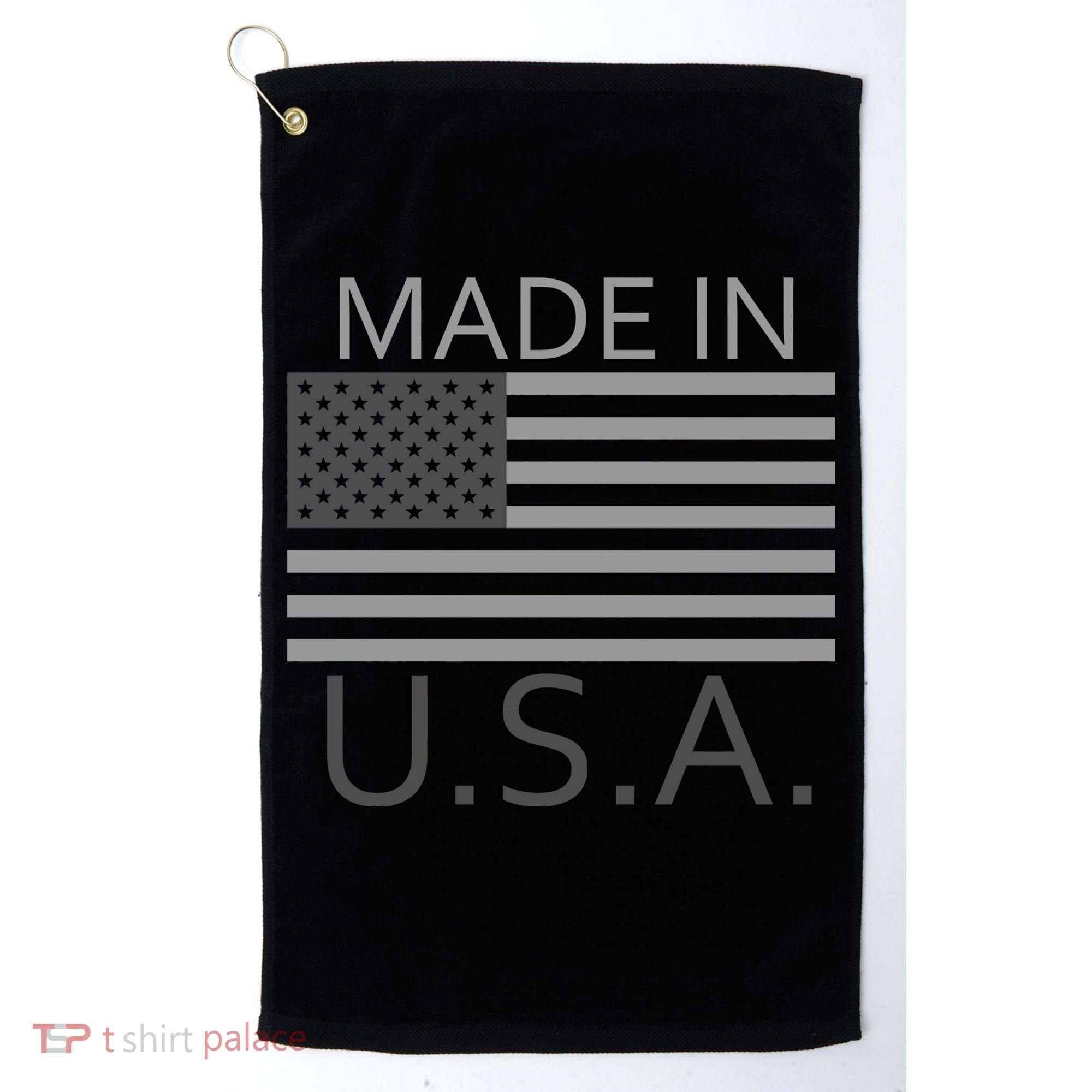 Made In USA Gray Style Golf Towel