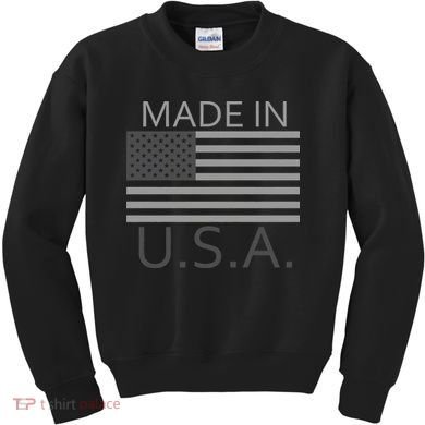 Made In USA Gray Style Kids Sweatshirt