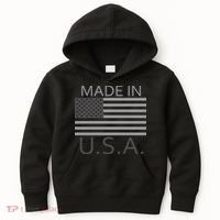 Made In USA Gray Style Kids Hoodie thumb 0