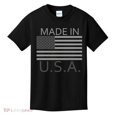 Made In USA Gray Style Kids T-Shirt