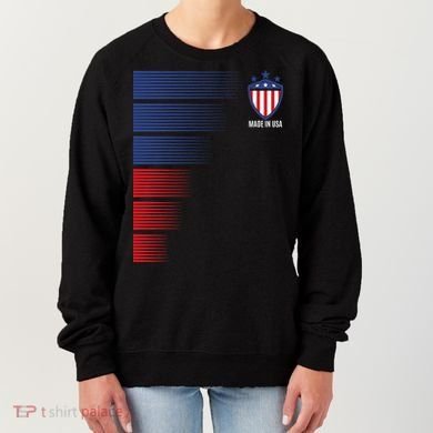 Made In USA Soccer Team Flag Women's Sweatshirt