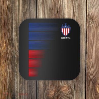 Made In USA Soccer Team Flag Coaster