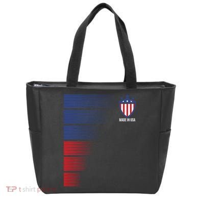 Made In USA Soccer Team Flag Tote Bag