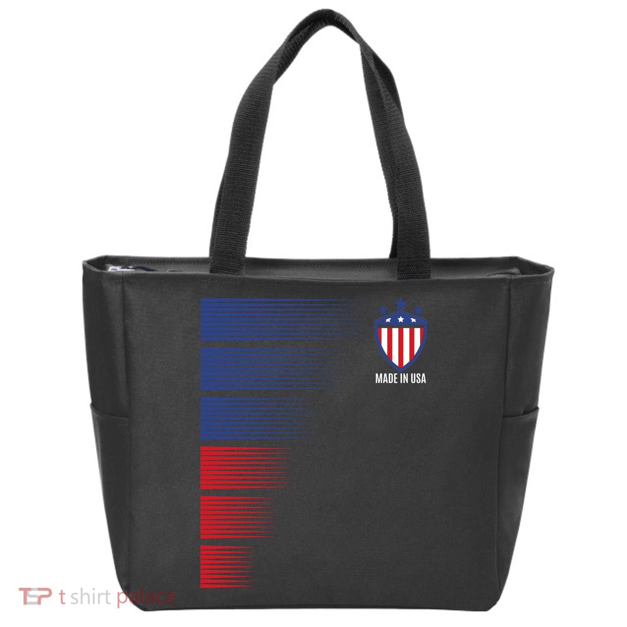 Made In USA Soccer Team Flag Tote Bag