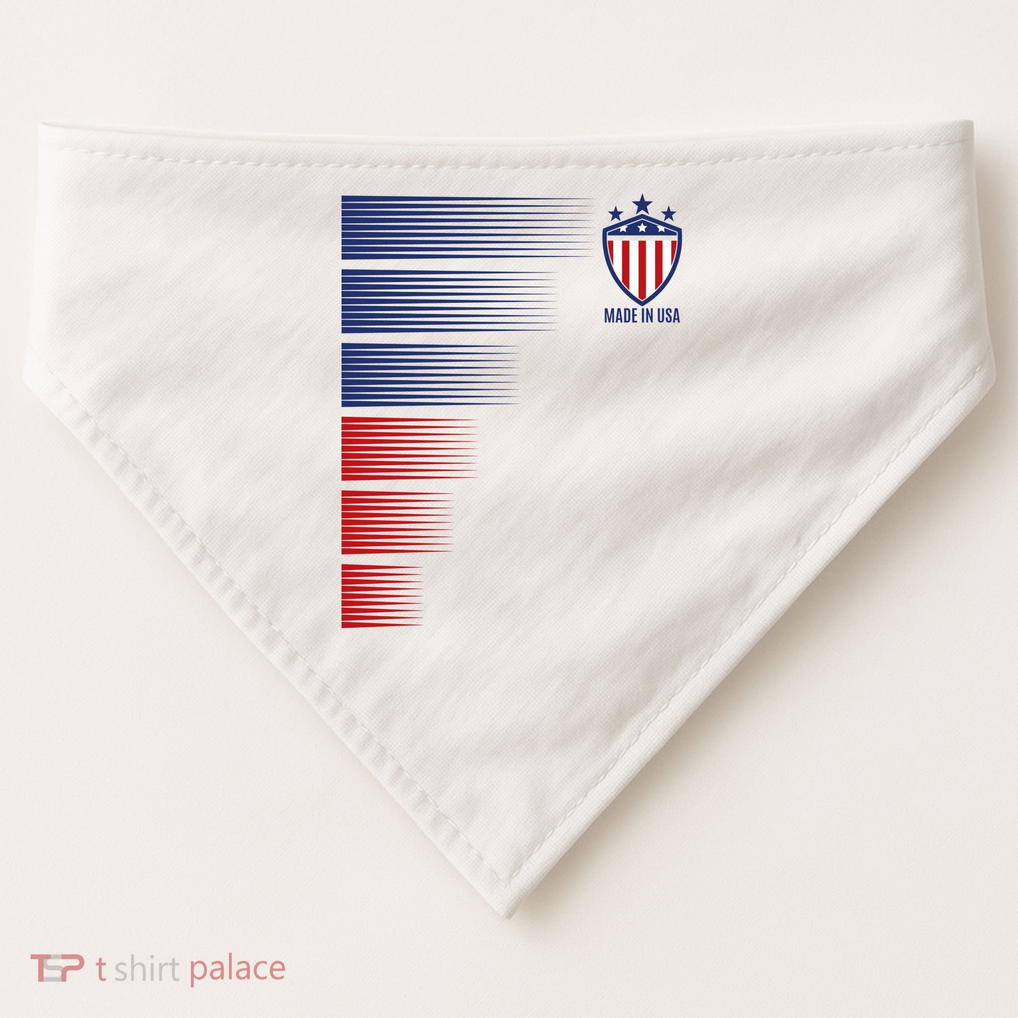 Made In USA Soccer Team Flag USA-Made Doggie Bandana