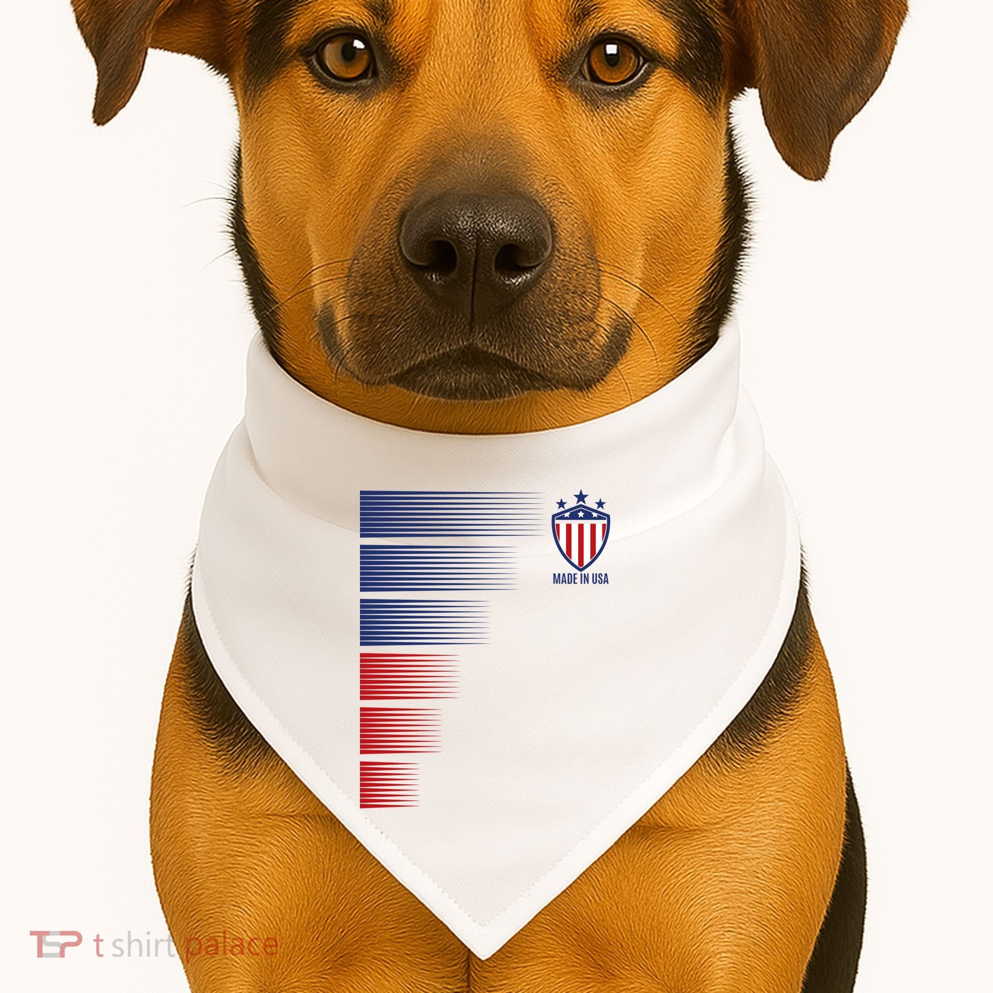 Made In USA Soccer Team Flag USA-Made Doggie Bandana