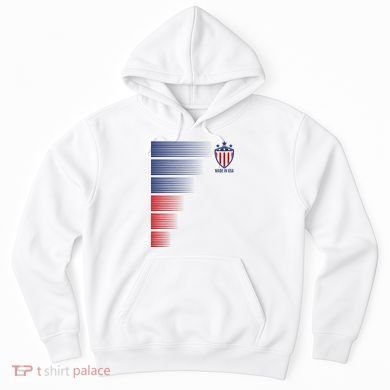 Made In USA Soccer Team Flag Hoodie