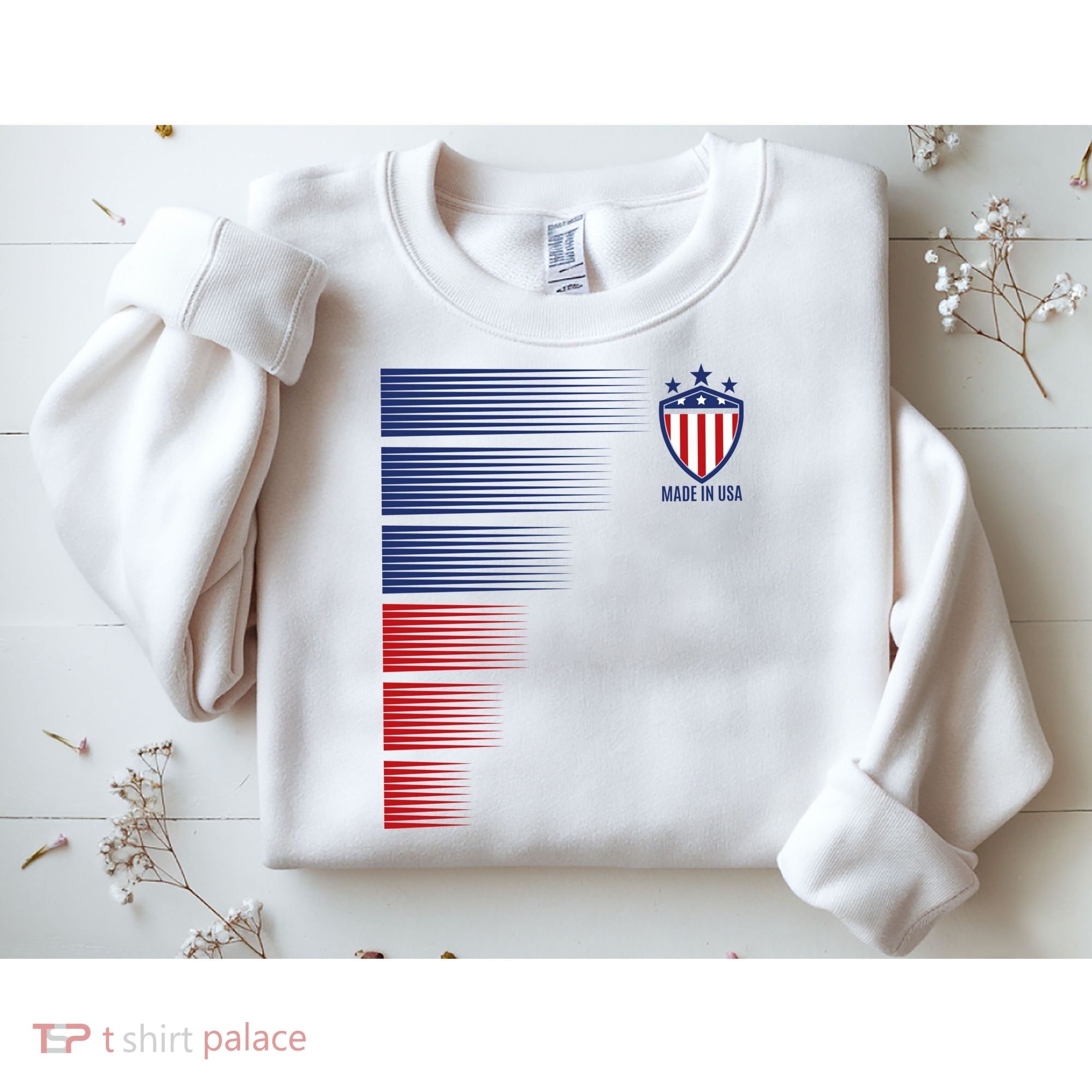 Made In USA Soccer Team Flag Sweatshirt